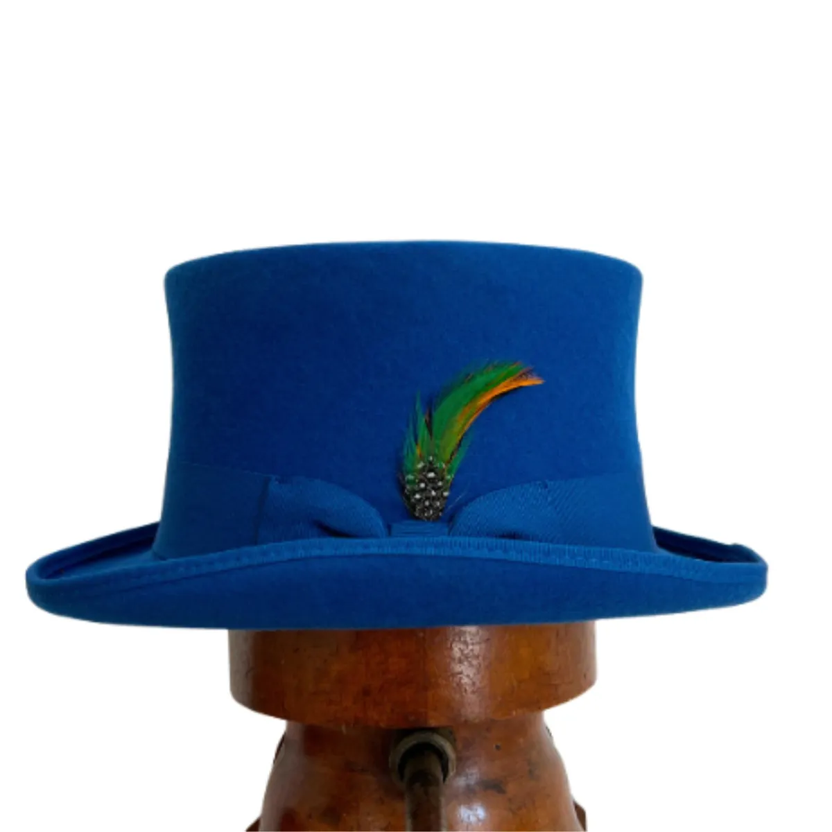 Royal Blue Wool Felt Top Hat