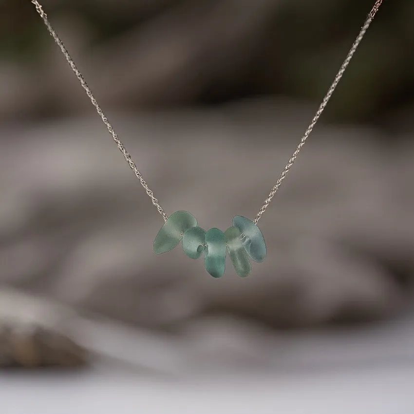 Sea Glass Droplet Necklace