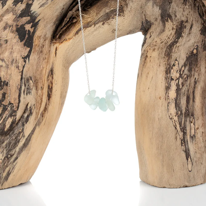 Sea Glass Droplet Necklace
