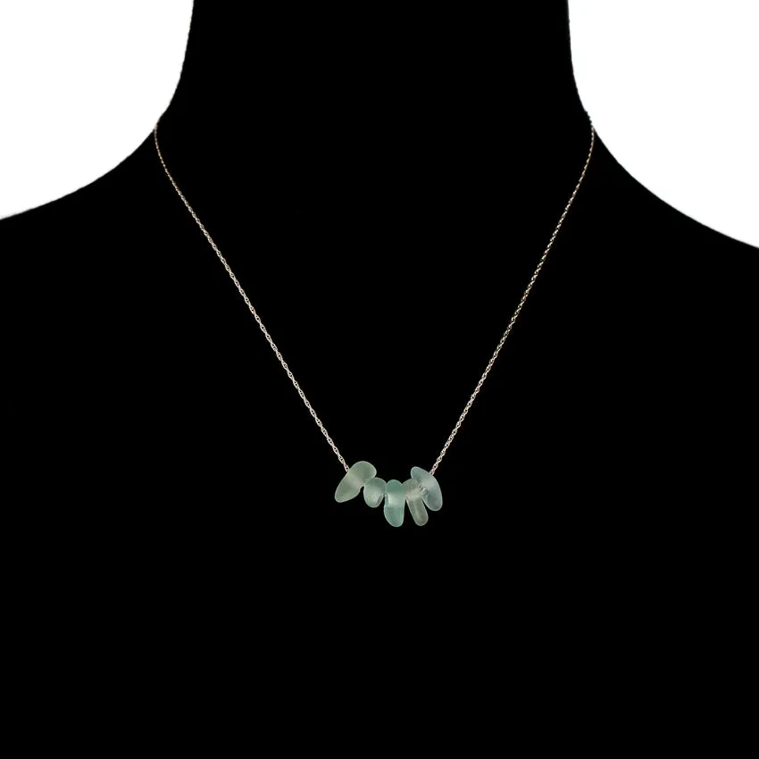 Sea Glass Droplet Necklace