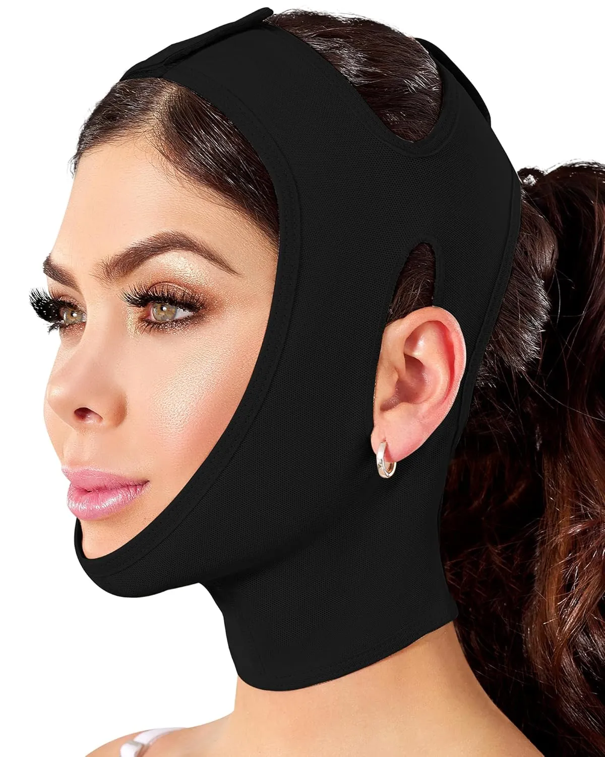 Shape Concept Chin Strap Support Band Neck Bandage Face Chin High Compression