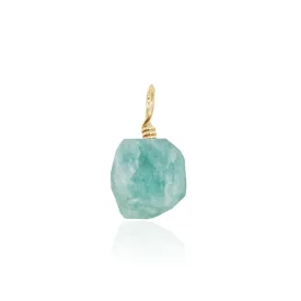 Tiny Raw Amazonite Crystal Pendant