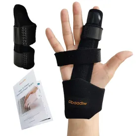 Trigger Finger Splint 2 Pcs, Adjustable Index Finger Splint, Finger Splint Middle Finger, Ring Finger Splint, Pinky Finger Splint,Hand Brace