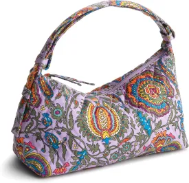 Vera Bradley Premium Cotton Roxbury Crescent Shoulder Bag