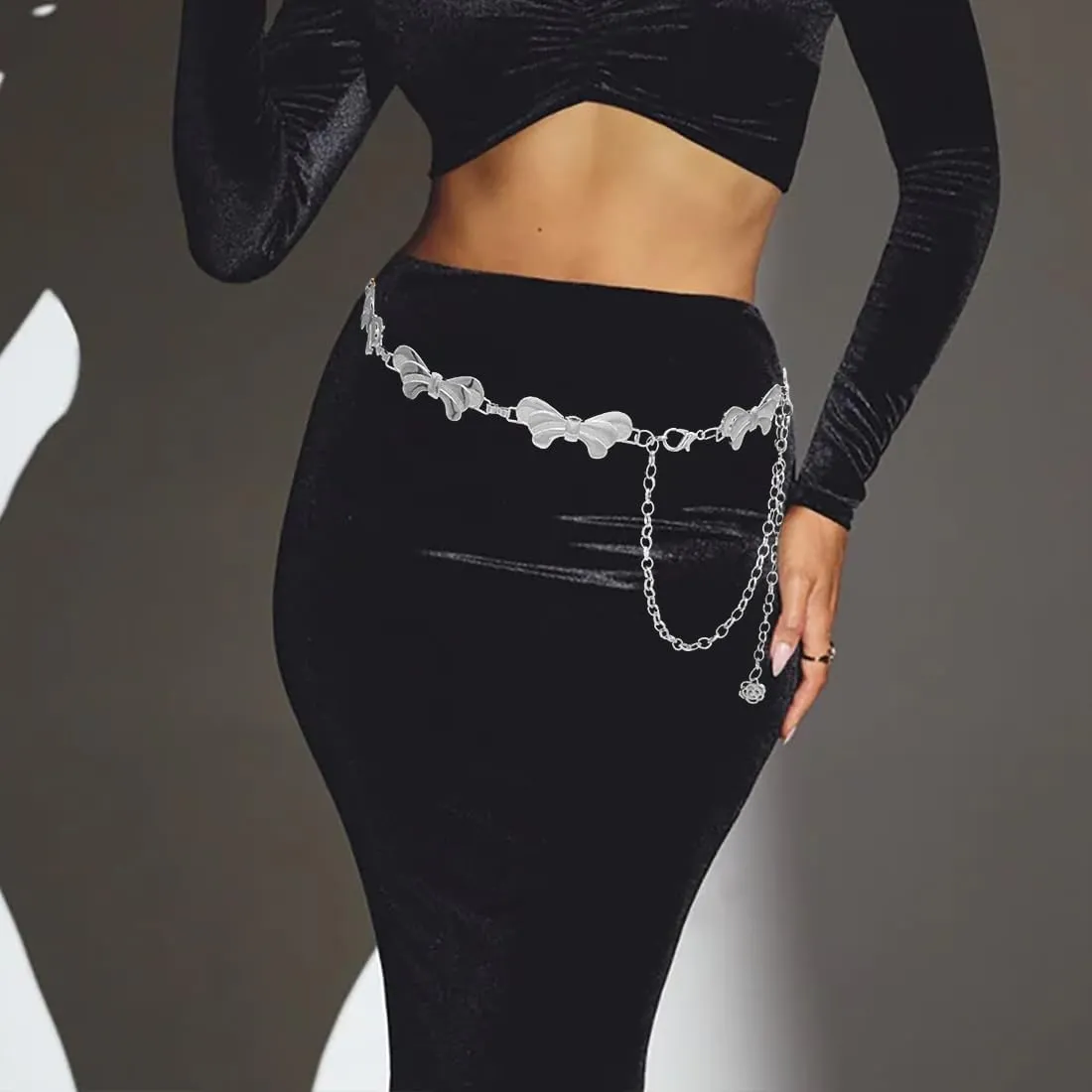 Waist Chain Belts Women Girls Metal Belly Link Adjustable Waist Belt for Jeans and Dress