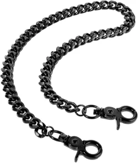 Waist Chain Heavy Duty Metal Keychain Punk Wallet Chain Hip Hop Keyholder Round Clasp Goth Keyring