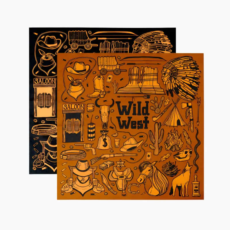 Wild West Retro Cotton Bandana with Clip