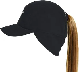 Womens Athletic Winter Hat with Ponytail Hole - Fleece Running Hat for Womens